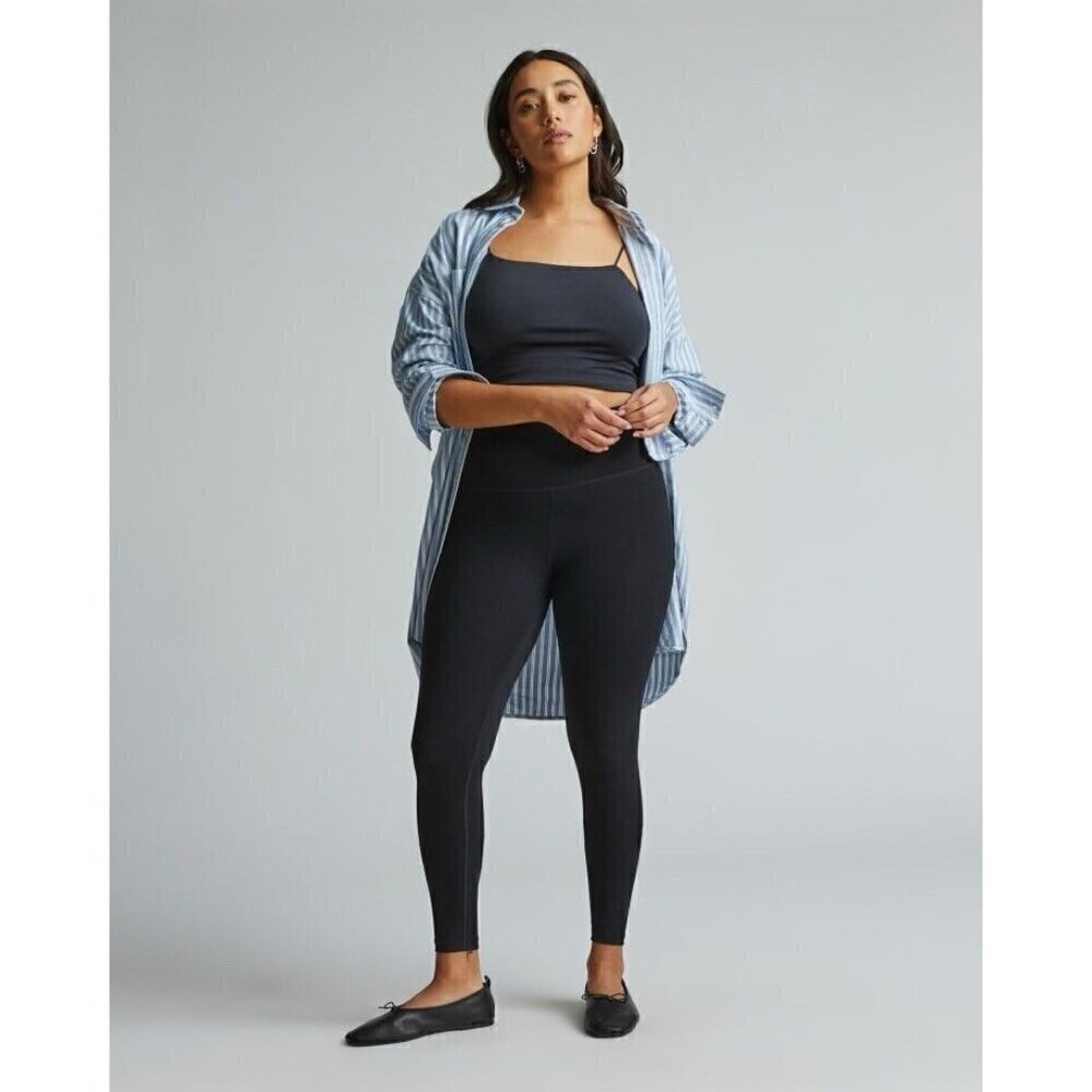 Everlane Womens Perform Legging Small Black High Waist Compression Performance